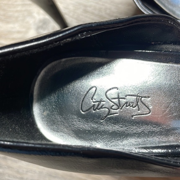 City Streets Women’s Black Open Toe Platform Heel, size 8 - Picture 3 of 9